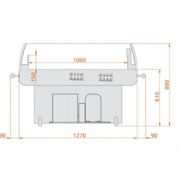 Insulă frigorifică de prezentare  WCC Calypso 03 127.125
