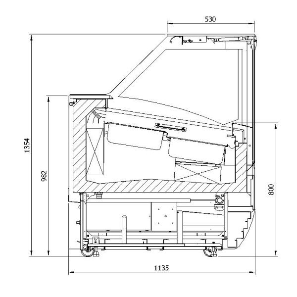 Vitrină frigorifică pentru îngheţată  K-1 MGI 12 MAGNUM ICE