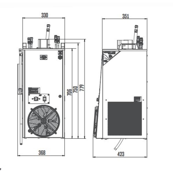 Răcitor de bere/apă  CWP 200 New Green Line (Lindr)