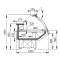 Vitrină frigorifică orizontală  MISSOURI 187 (AG-120-deli-PS-126-DBA) RAL 9005