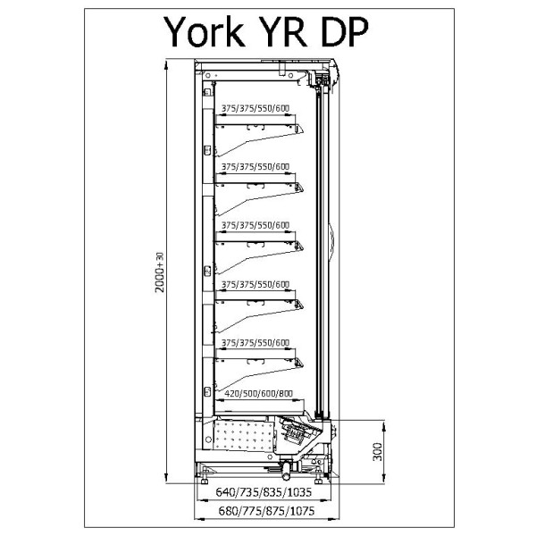 Raft frigorific cu agregat extern  R-1 YR 187/80 YORK
