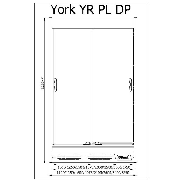Raft frigorific cu agregat extern  R-1 YR 250/80 YORK PLUS
