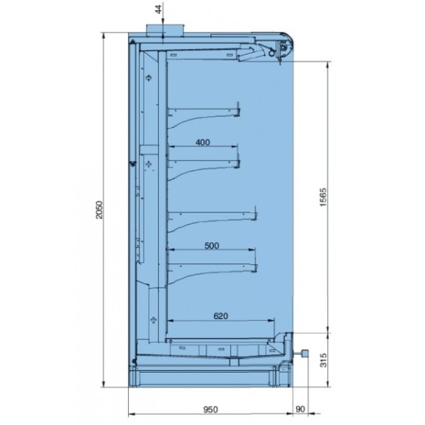 Raft frigorific cu agregat extern  RCO Octans 02 2,5