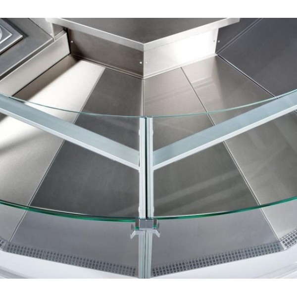 Vitrină frigorifică de colț interior 45°  LCK Kolumba REM INT45