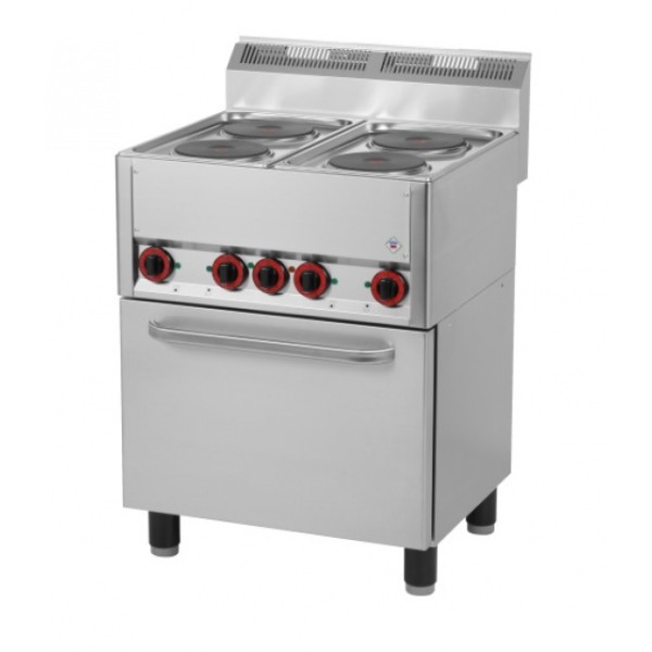 Maşină de gătit  electrică cu 4 plite şi cuptor electric  SPT 60 ELS 400V