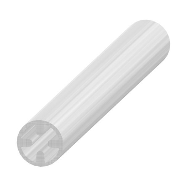 Profil pentru rigidizare, Ø16 mm, aluminiu